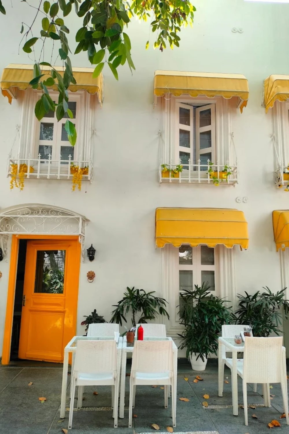 Outdoor lounge of stay banaras